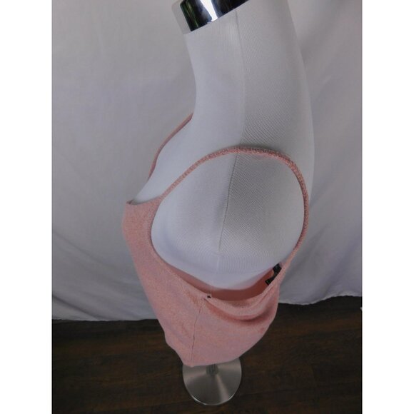 Forever 21 Pink Cami Tank Spaghetti Strap Knit Boho Witch M - Picture 5 of 9